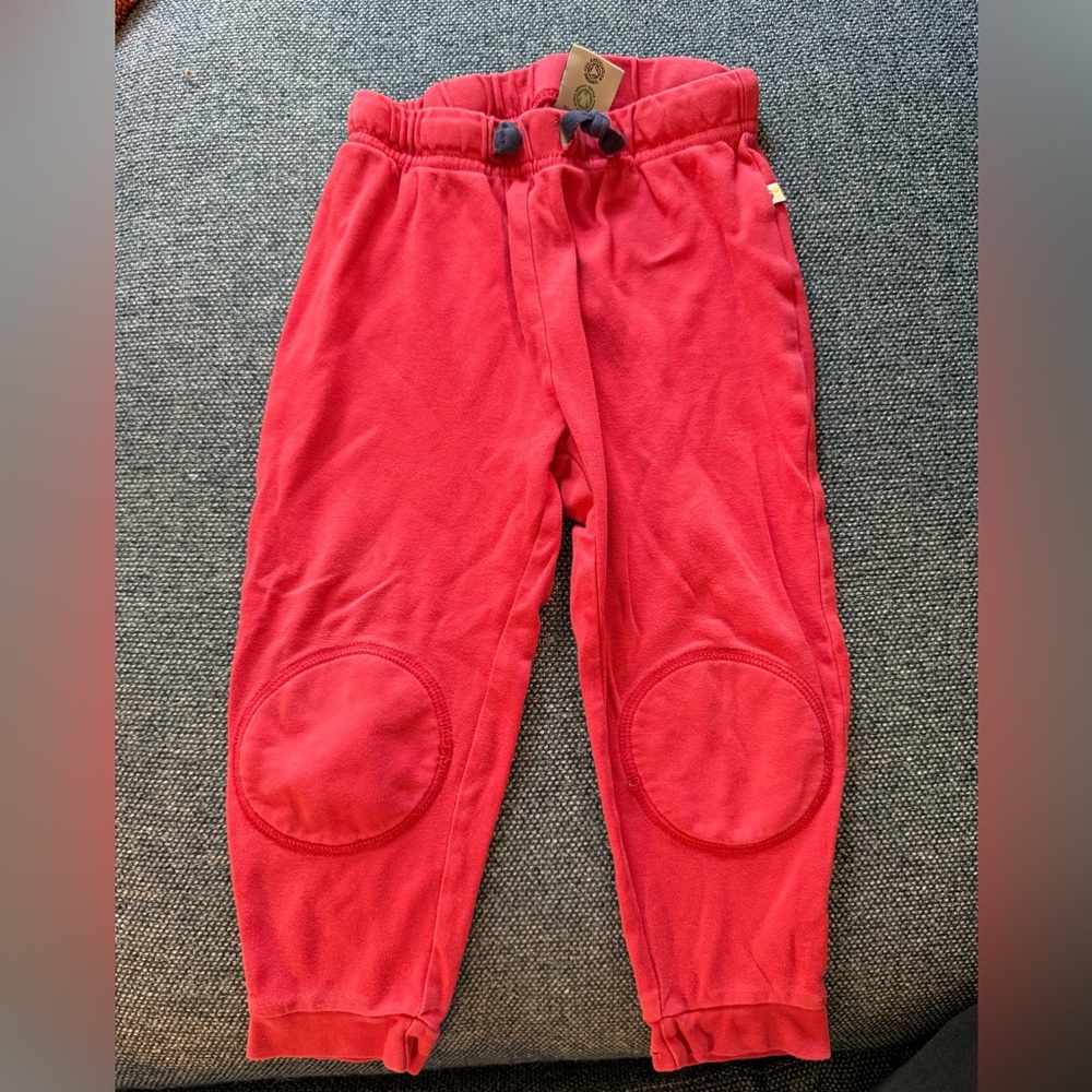 Frugi red pants size 2-3